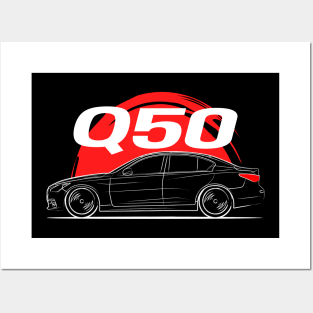 JDM Q50 Sedan Posters and Art